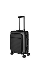 Travelite Next 4w Trolley S mit Vortasche 55 Schwarz