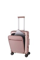 Travelite Next 4w Trolley S mit Vortasche 55 Rose