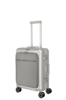 Travelite Next 4w Trolley S mit Vortasche 55 Silber