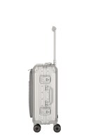 Travelite Next 4w Trolley S mit Vortasche 55 Silber