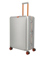 Travelite Next 4w Trolley L Silber-Orange