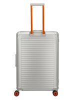 Travelite Next 4w Trolley L Silber-Orange