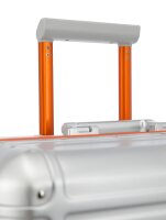 Travelite Next 4w Trolley L Silber-Orange