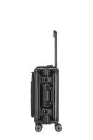 Travelite Next 4w Trolley S mit Vortasche 55 Schwarz