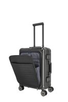 Travelite Next 4w Trolley S mit Vortasche 55 Schwarz