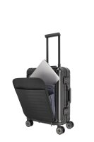 Travelite Next 4w Trolley S mit Vortasche 55 Schwarz