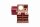Windrose Schmuckkoffer Merino Rot