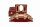 Windrose Schmuckkoffer Merino Rot