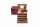 Windrose Schmuckkoffer Merino Rot