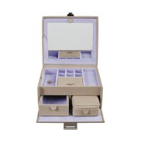 Windrose Corbello Schmuckkoffer Taupe