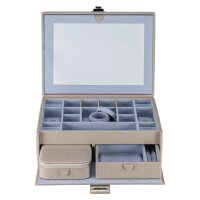 Windrose Corbello Schmuckkoffer Taupe
