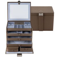 Windrose Corbello Schmuckkoffer XL Mocca