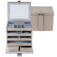 Windrose Corbello Schmuckkoffer XL Taupe