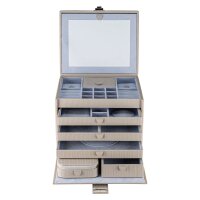 Windrose Corbello Schmuckkoffer XL Taupe