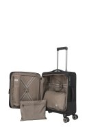 Travelite Crosslite 4W Trolley S Erw. Schwarz