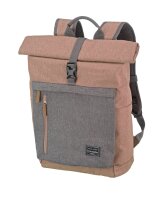 Travelite Basics Rollup Rucksack Rosa/Grau