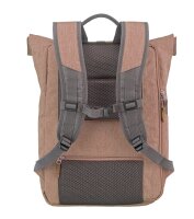 Travelite Basics Rollup Rucksack Rosa/Grau