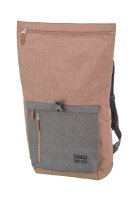 Travelite Basics Rollup Rucksack Rosa/Grau