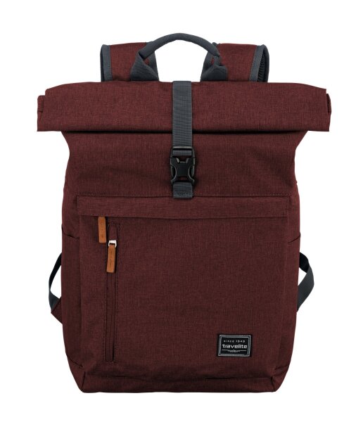 Travelite Basics Rollup Rucksack Bordeaux