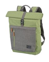 Travelite Basics Rollup Rucksack Grün/Grau