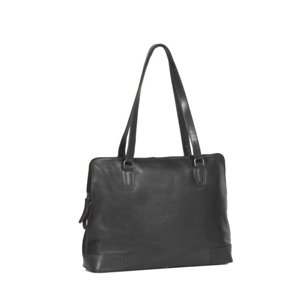 The Chesterfield Brand Flint Schultertasche Shoulderbag Large  27 Black