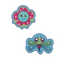 DerDieDas Wechselbuttons, 2tlg. Kletties Happy Pixel