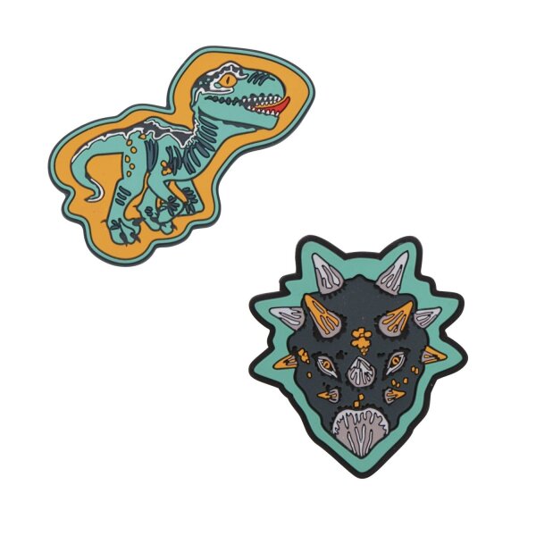 DerDieDas Wechselbuttons, 2tlg. Kletties Dino Time