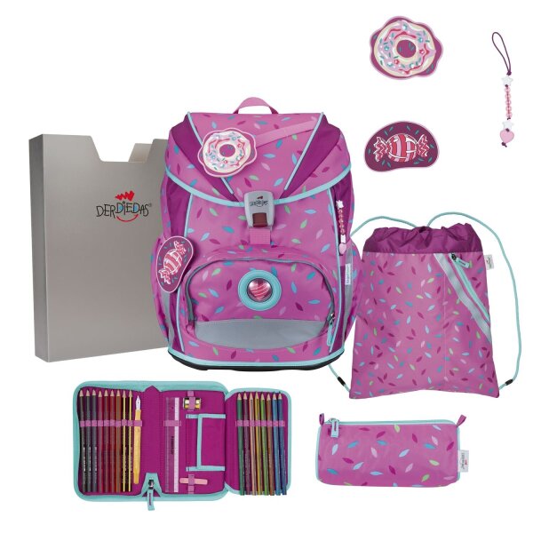 DerDieDas ErgoFlex Light Set Schulranzenset Sweet Sprinkles