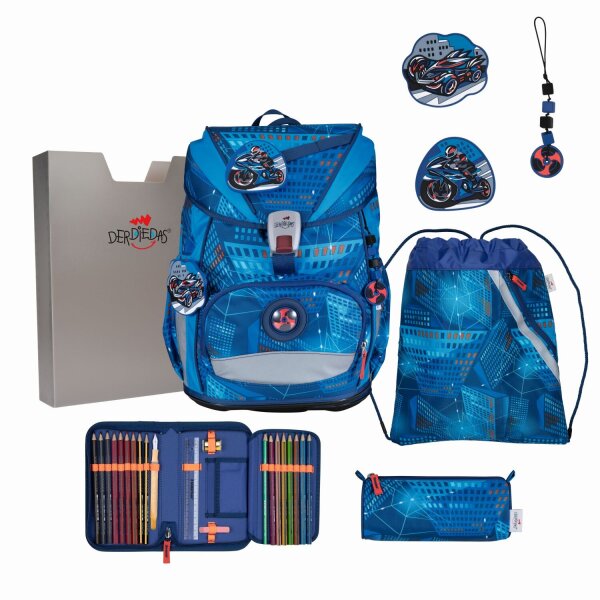 DerDieDas ErgoFlex Superlight Set Schulranzenset Turbo Speed
