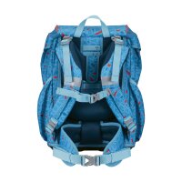 DerDieDas ErgoFlex Light Superflash Set Schulranzenset Blue Ice