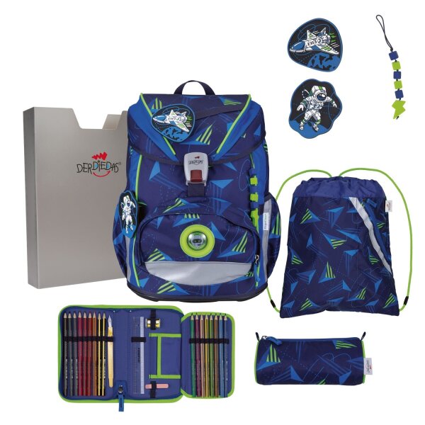 DerDieDas ErgoFlex Light LED Set Schulranzenset Moon Mission