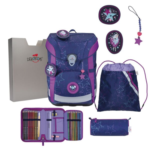 DerDieDas ErgoFlex Easy LED Set Schulranzenset Dancing Star