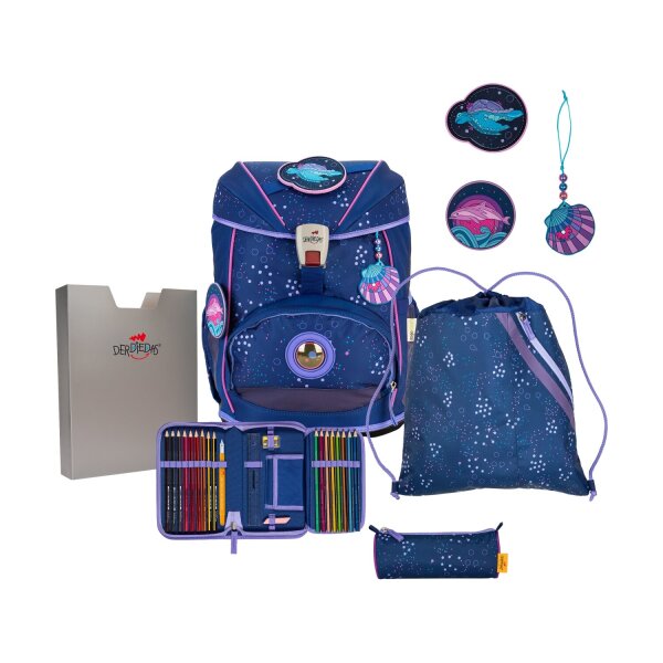 DerDieDas ErgoFlex Light Set Schulranzenset Deep Ocean