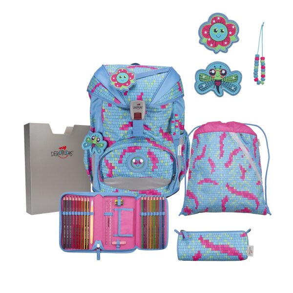 DerDieDas ErgoFlex Light Set Schulranzenset Happy Pixel