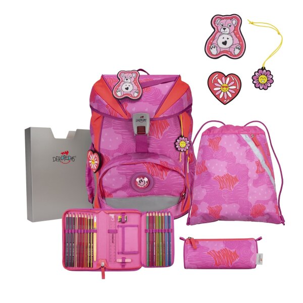 DerDieDas ErgoFlex Light Set Schulranzenset Roses