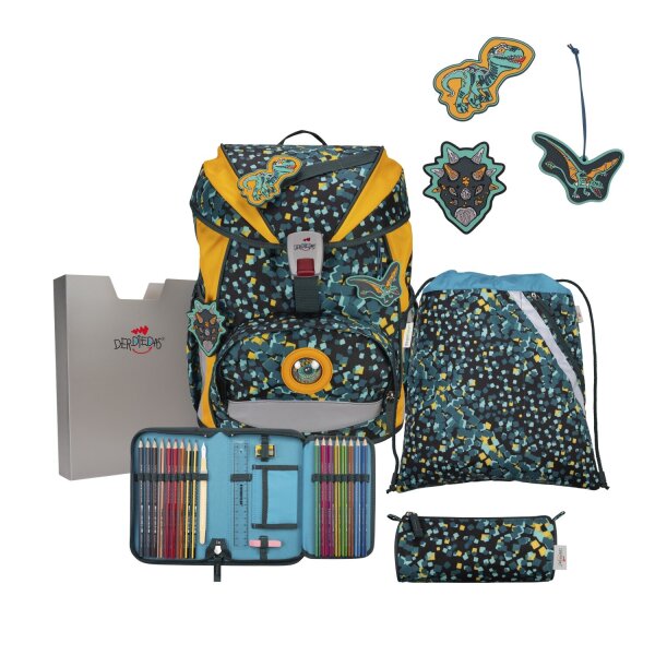DerDieDas ErgoFlex Light Set Schulranzenset Dino Time