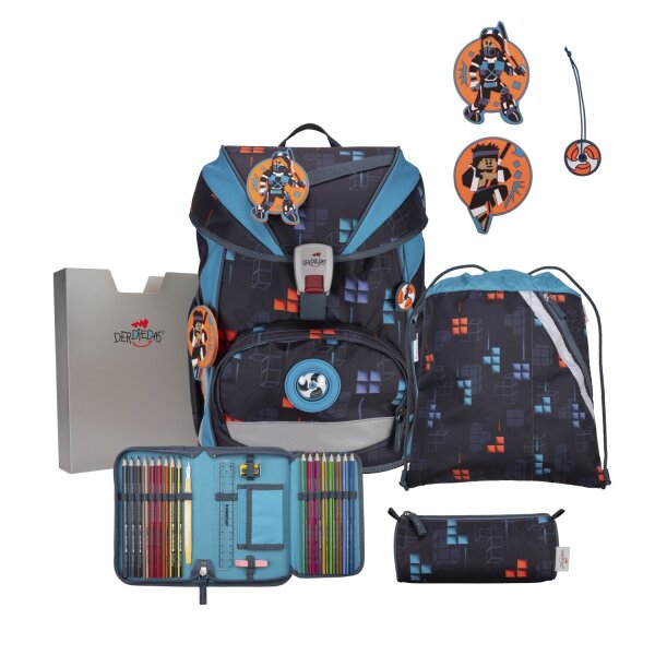 DerDieDas ErgoFlex Light Set Schulranzenset Ninja Fighter