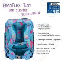 DerDieDas ErgoFlex Tiny Set Schulranzenset Happy Pixel