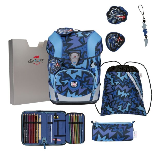 DerDieDas ErgoFlex Tiny Set Schulranzenset Dark Dragon