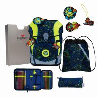 DerDieDas ErgoFlex Tiny Set Schulranzenset Neon Crazy