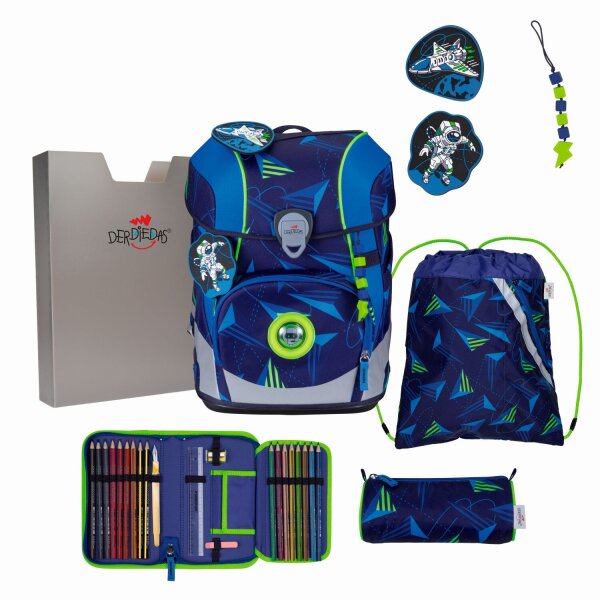 DerDieDas ErgoFlex Tiny LED Set Schulranzenset Moon Mission