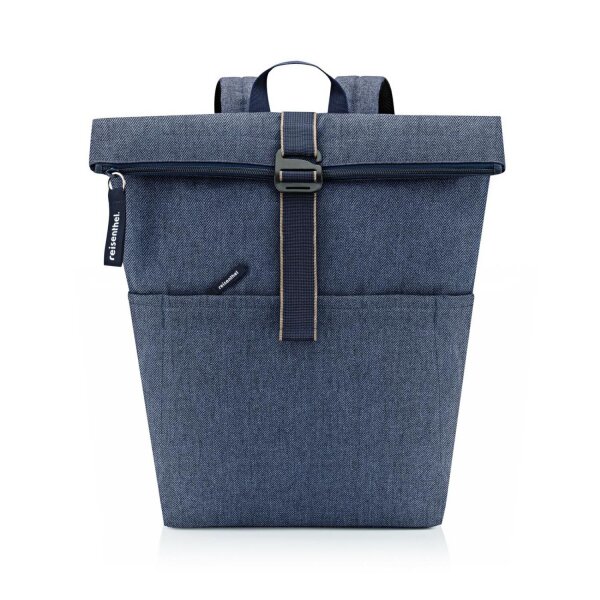 Reisenthel Rolltop Backpack Herringbone Dark Blue herringbone dark blue