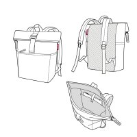 Reisenthel Rolltop Backpack Twist Silver twist silver