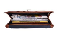 Leonard Heyden Cambridge Aktenmappe 1 Fach Cognac