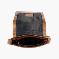 Leonard Heyden Cambridge Umhängetasche S Cognac