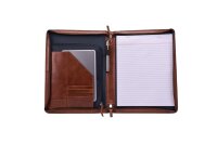 Leonard Heyden Cambridge Schreibmappe Cognac