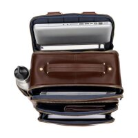 Leonard Heyden Cambridge Business-Rucksack Rotbraun