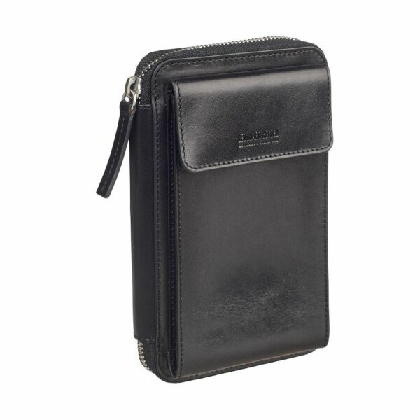 Leonard Heyden Cambridge Handy Umhängetasche Schwarz