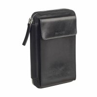 Leonard Heyden Cambridge Handy Umhängetasche Schwarz