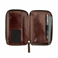 Leonard Heyden Cambridge Handy Umhängetasche Rotbraun